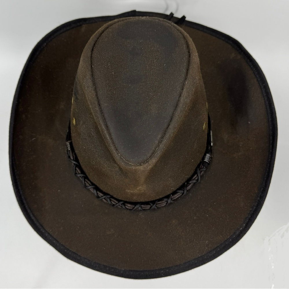 Outback Trading “Bootlegger” Brown Oilskin Hat 1484-BRN Men’s Small S NWOB *READ - Picture 2 of 11